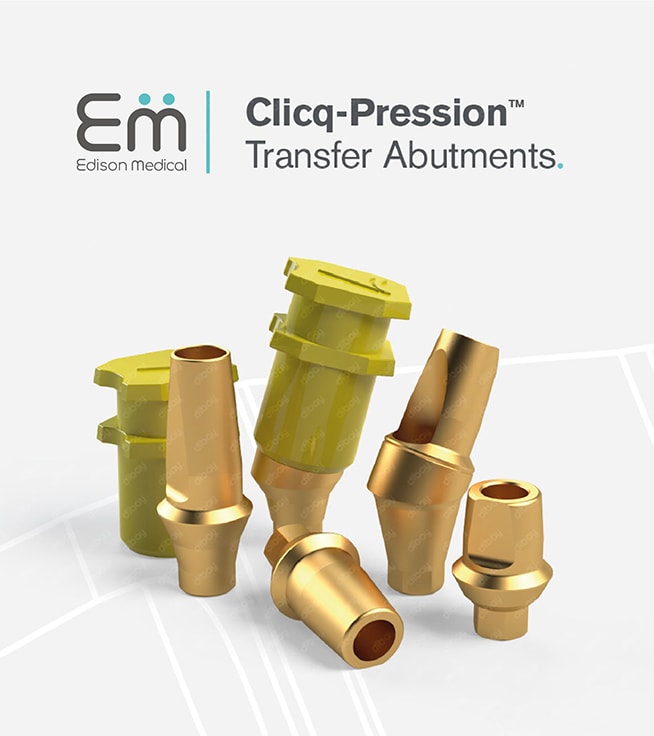 Straight Clicq™-Pression Transfer Abutment - تصویر 1