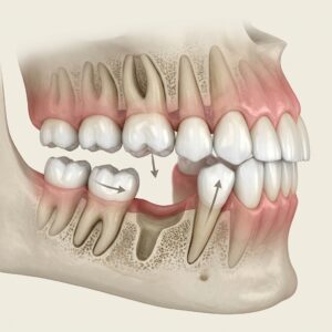Teeth Drifting and Over-Eruption of Opposing Tooth