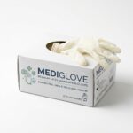 Latex Examination Gloves - box of 100 sterile medical latex gloves in sizes small, medium, large sold by Sayeh Gostar Salamat